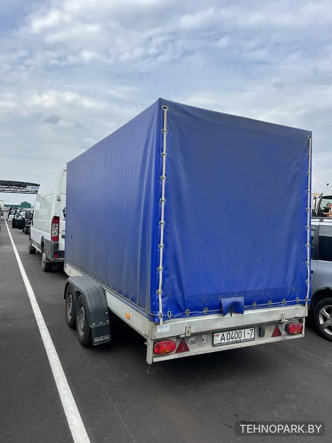 Аренда двухосного тентованного прицепа 2 тонны (14.8 м³) под категорию Е