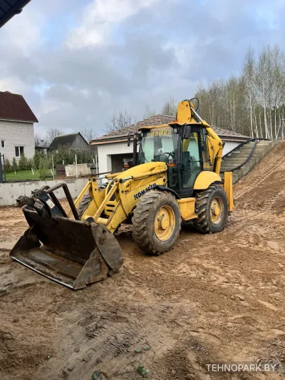 Аренда тяжелого равноколесного экскаватора Komatsu WB93S-5 (без посредников)