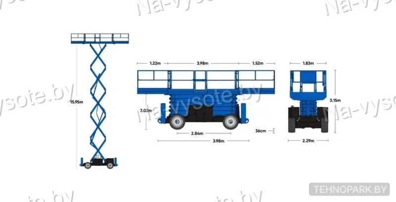 Аренда ножничного подъемника Genie GS5390 RT с г/п 680 кг