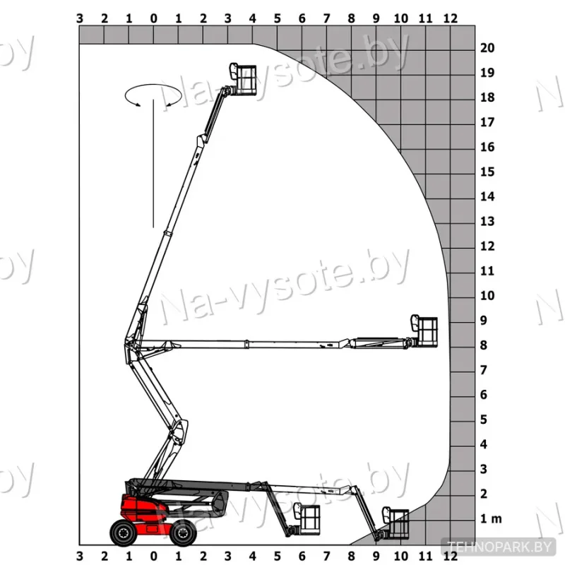 Аренда дизельного коленчатого подъемника Manitou 200ATJ (20 м)
