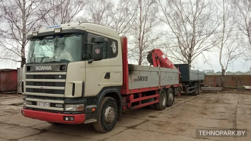 Аренда тяжелого автоманипулятора Scania 20 тонн (кран 8 т, вылет стрелы 12 м)