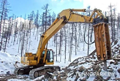 Аренда экскаваторов JCB 220, 330 с гидромолотом, самосвалов и ТО