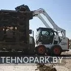 Аренда вилочного погрузчика Bobcat S650 — разгрузка поддонов на грунте