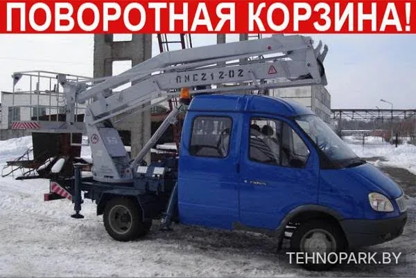 Аренда компактных автовышек 10, 12, 14 м на базе Газель с НДС