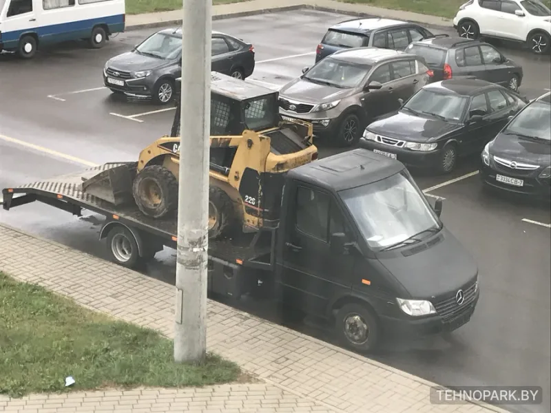 Аренда эвакуатора Mercedes Sprinter 411 под мини-технику до 3.5 т (РБ и РФ)