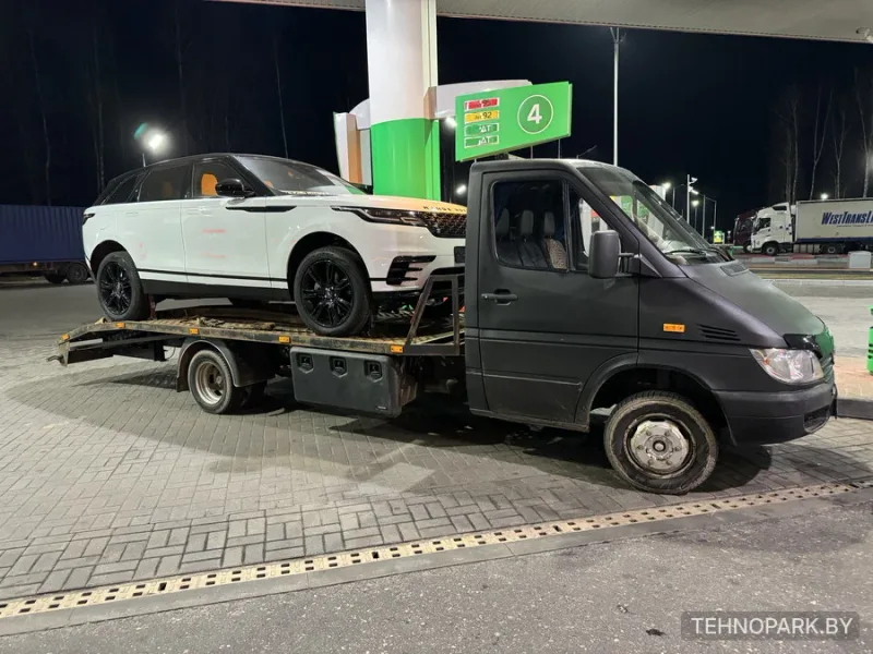 Аренда эвакуатора Mercedes Sprinter 411 под мини-технику до 3.5 т (РБ и РФ)