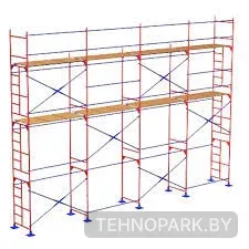 Аренда рамных строительных лесов ЛСПР-300 в полной комплектации