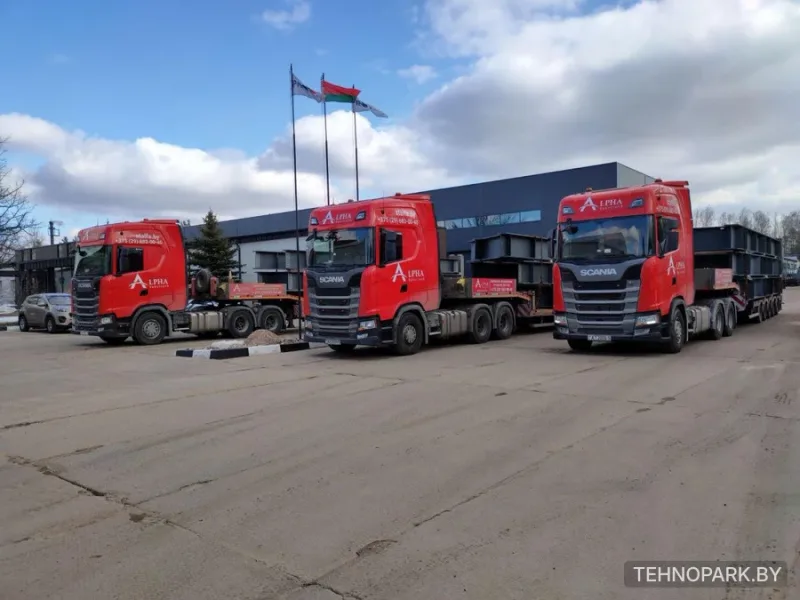 Аренда раздвижного трала MAX TRAILER 60 т (до 15.3 м) на тягаче Scania S500 по СНГ и ЕС