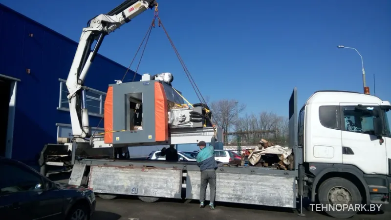 Аренда низкорамного манипулятора Scania с прицепом (кран 8 т, под негабарит)