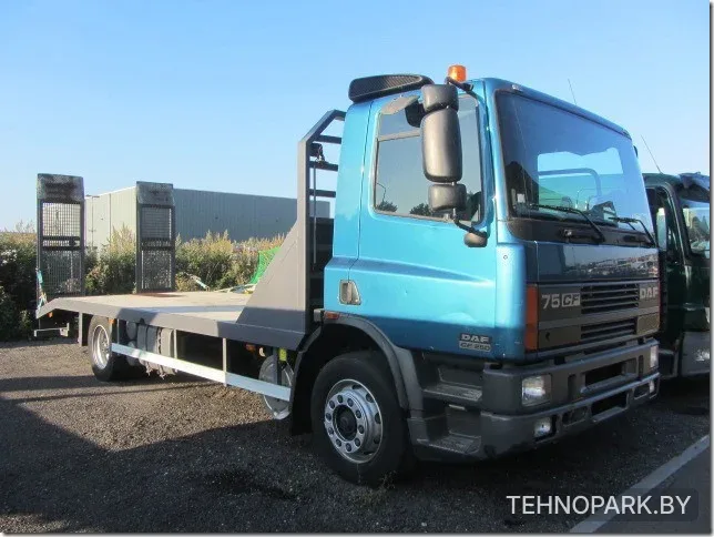 Аренда эвакуатора DAF CF75 со сплошной гидравлической лапой (под технику 5-9 т)